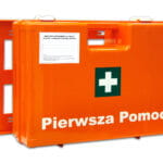 Plastikowa apteczka K-10 DIN 13164  z wieszakiem